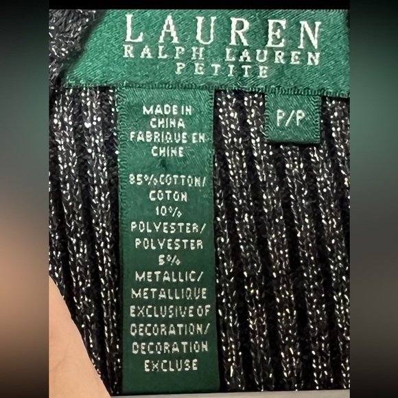 NWOT Ralph Lauren Ribbed Turtleneck Size Petite Small - Picture 8 of 8